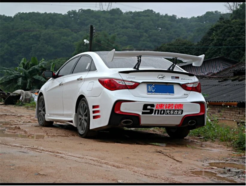 

JIOYNG Primer trunk Spoiler Universal Rear Diffuser GT Wing Spoilers Aleron Airplane Empennage Three-box lip Auto Car