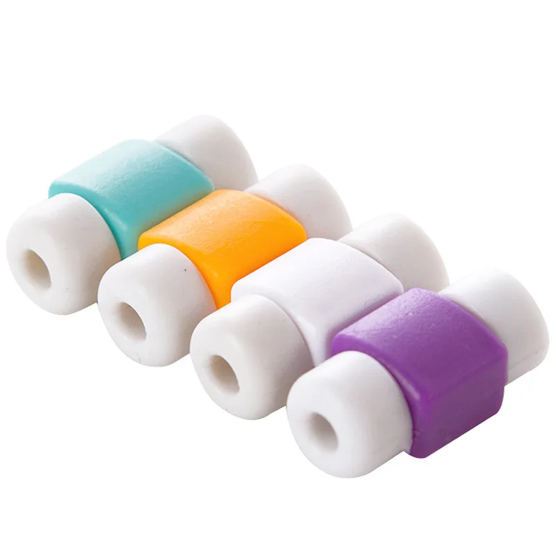 

Silicone USB Cable Protector Earphone Wire Cord Protection Cover Data Charger line Protective Sleeve For Apple iphone 6 7 8 plus
