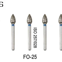12 шт алмазные стоматологические клубника Бур FG пламени оживальной конец Бур для NSK Стиль высокое Скорость воздушная турбина FO-25, FO-27, FO-32, FO-32C, FO-30F