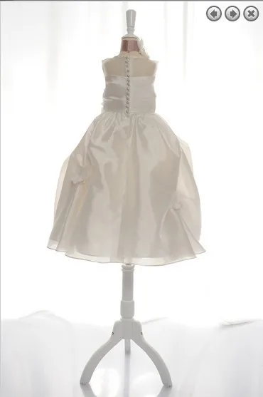 Платья с цветочным узором для девочек на свадьбу, г., платья для первого причастия, рождественские платья из органзы для маленьких девочек на крестины белое платье