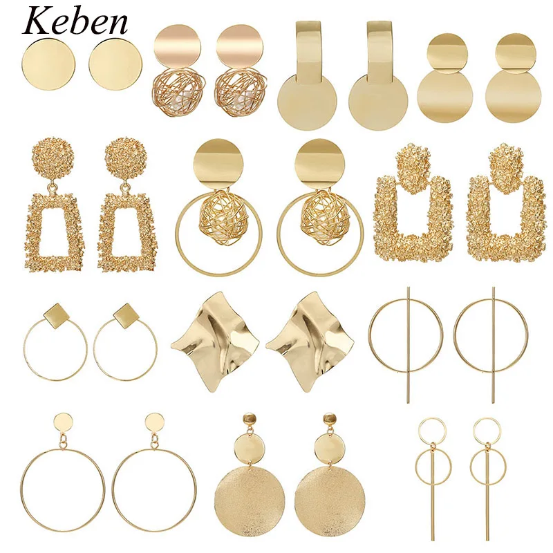 

Fashion statement earrings ball Geometric earrings For Women Hanging Dangle Earrings Drop Earing modern Jewelry