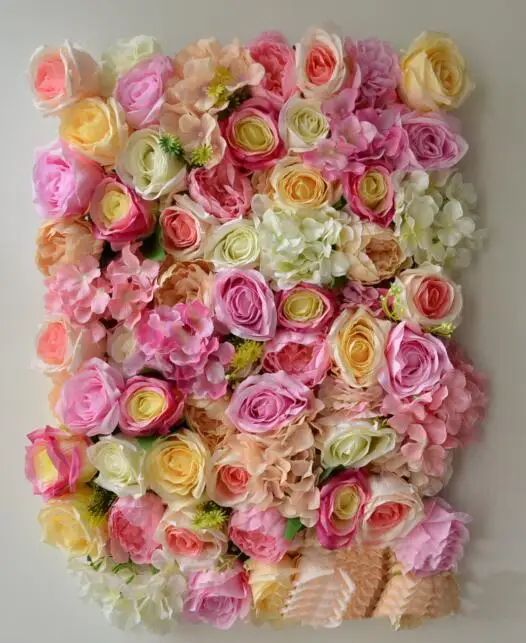 1 шт. 40x60 см Шелковый цветок розы шампанского искусственный цветок свадебное украшение для дома цветок настенный романтический свадебный фон Декор