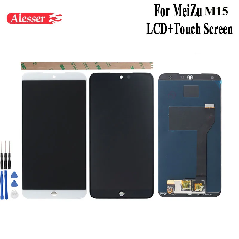 

Alesser For MeiZu M15 LCD Display and Touch Screen Assembly Repair Parts +Tools +Adhesive For MeiZu M15 Mobile Phone Accessory