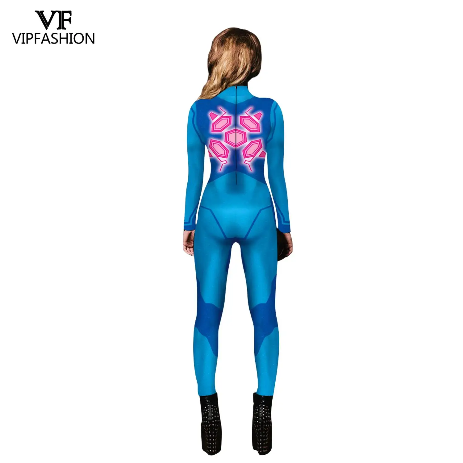 VIP модные черные Самус Аран игровой костюм героя косплэй Metroid Женский супергероя
