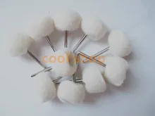 10 PCs 25MM Dia 3MM Fine Shank Wool Polishing Head 1″ Grinding Jewelry Metals Wheels Buffing Felt Dremel Rotary Tool Accessories