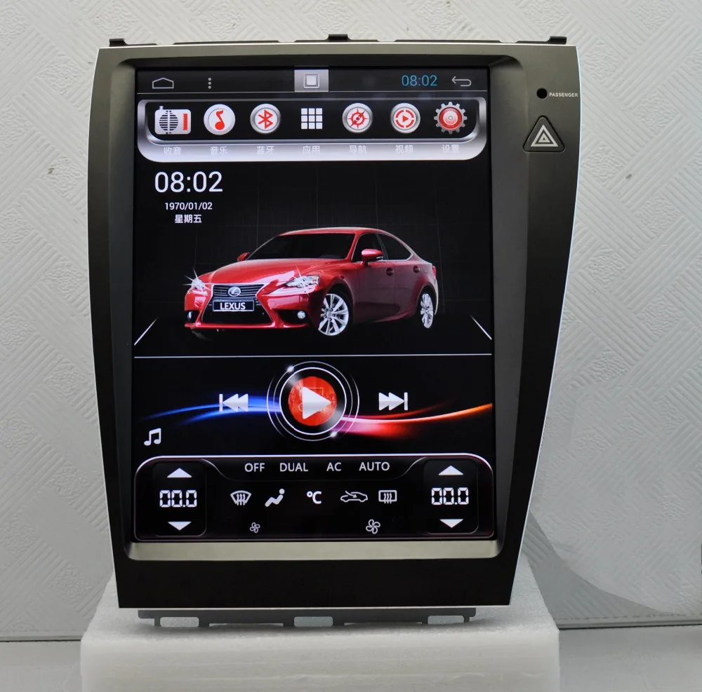 12," Tesla вертикальный экран Android автомобильный Радио DVD gps навигация Центральный Мультимедиа для Lexus ES240 ES250 ES300 ES330 ES350