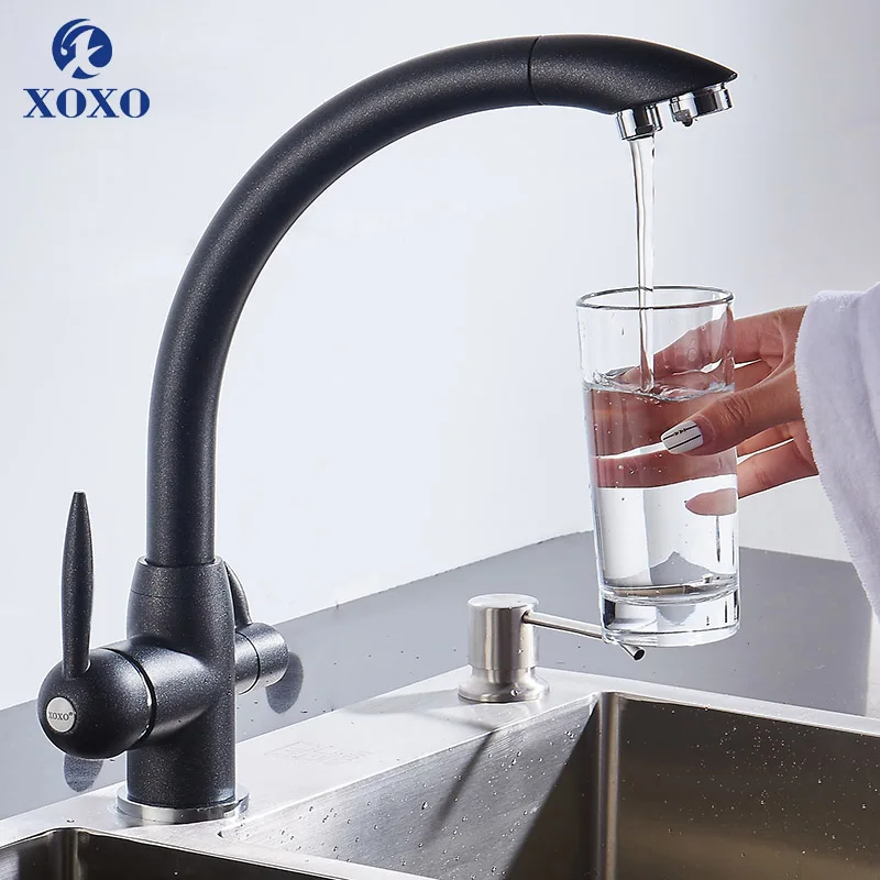 XOXO Kitchen Purify Faucets Mixer Tap Cold and hot 360 Degree Rotation with Water Purification Features  Kitchen Crane Tap 83028 white kitchen sink Kitchen Fixtures