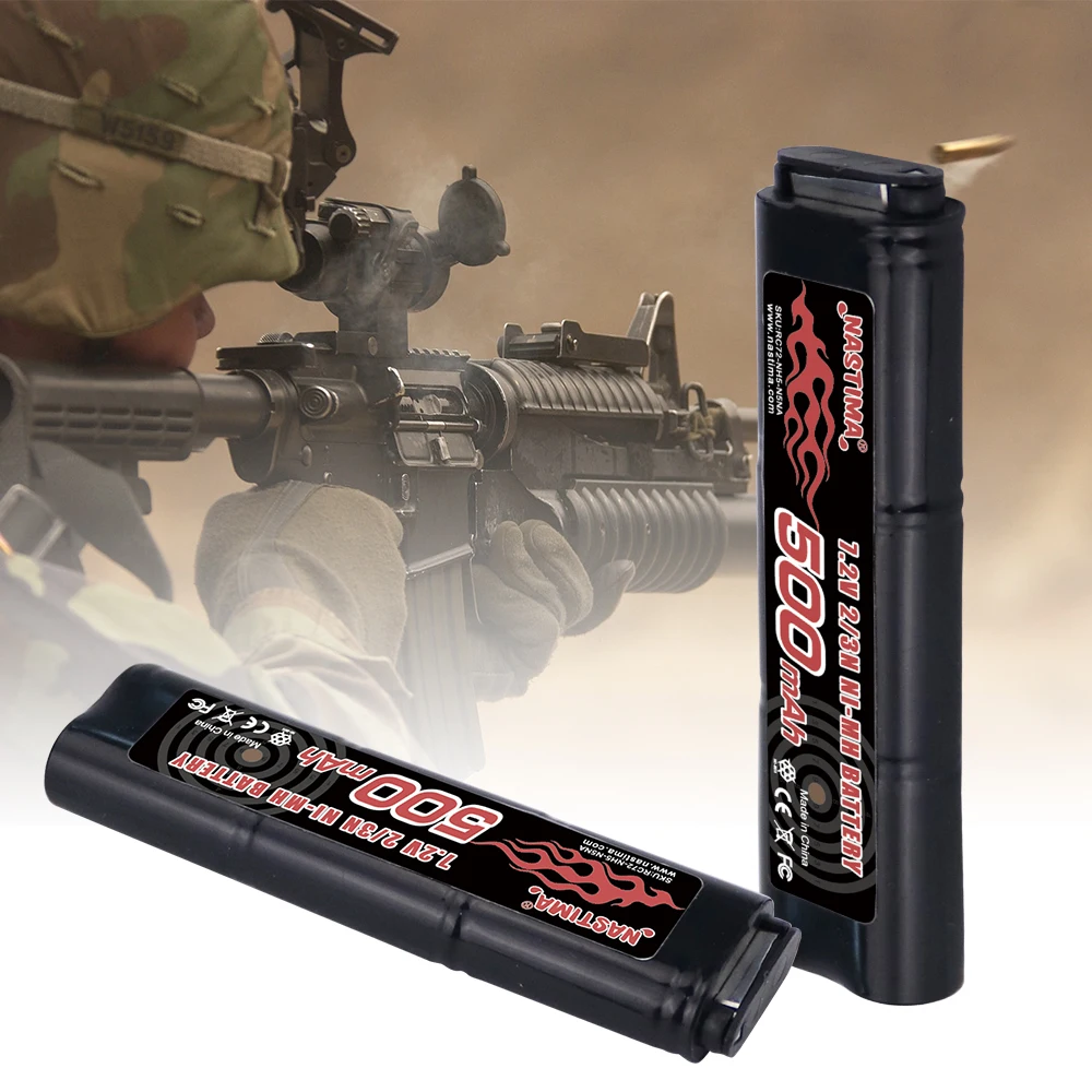 Bateria de Ni-mh Airsoft para o Brinquedo das Armas 7.2v 500mah 3n 6s Cm030 Cm121 Cm122 Gf13 Marui 18c p8 M93r Aep Aeg Partes a - Image 5