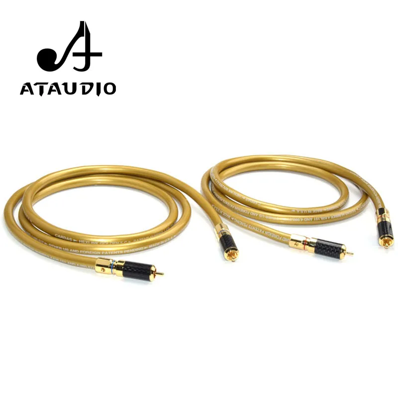 ATAUDIO 1 пара кабель для подключения карты 5C HIFI RCA Hi end 2RCA аудиокабель Папа папа с