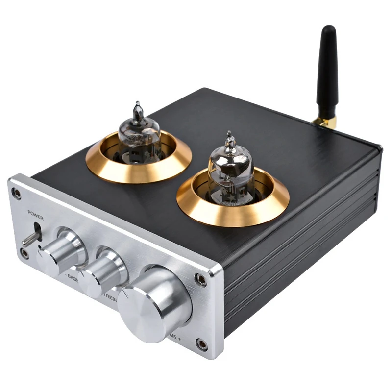 

Bluetooth 4.2 Buffer Hifi 6J1 Tube Preamp Amplifier Stereo Preamplifier With Treble Bass Tone Control For Home Theater