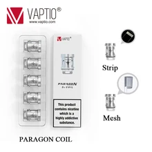 5pcs/lot Original Vaptio Paragon Vape Coil Head Core 0.15ohm 0.2ohm Mesh/Strip Coils For Paragon tank Vaper Kit Replacement Core 5pcs/lot Original Vaptio Paragon Vape Coil Head Core 0.15ohm 0.2ohm Mesh/Strip Coils For Paragon tank Vaper Kit Replacement Core