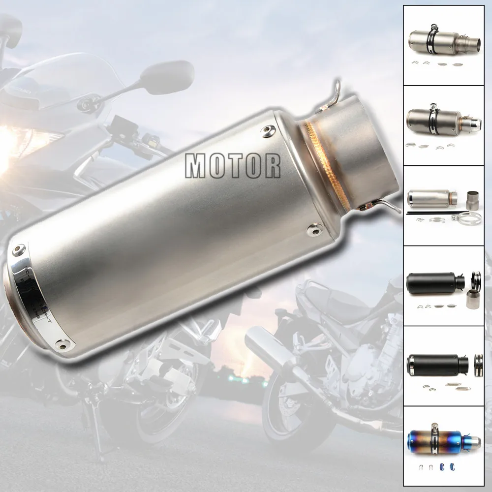 Motocicleta Universal tubo de Escape silenciador de Escape 36-51mm 61mm R 1150 RS R 1200 GS aventura R nueve T 1200 S 1000 RR Ducati