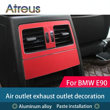 

For bmw e90 Interior Aluminum Alloy Rear Air Condition Vent Cover Trim Air Outlet Decor Car Styling Sticker 3 Series Accessories