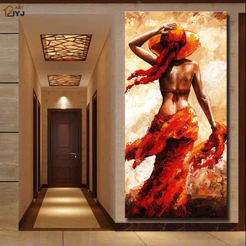 

Sexy Film Star Picture Canvas Wall Art 100% Hand Painted Modern Abstract Oil Painting for Home Decor Gift No Frame SL024