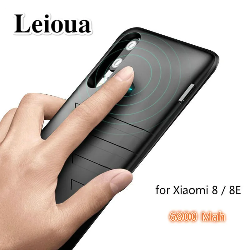 Чехол для батареи Leioua 6800 мАч Xiaomi mi 8 Ультратонкий чехол резервного зарядного