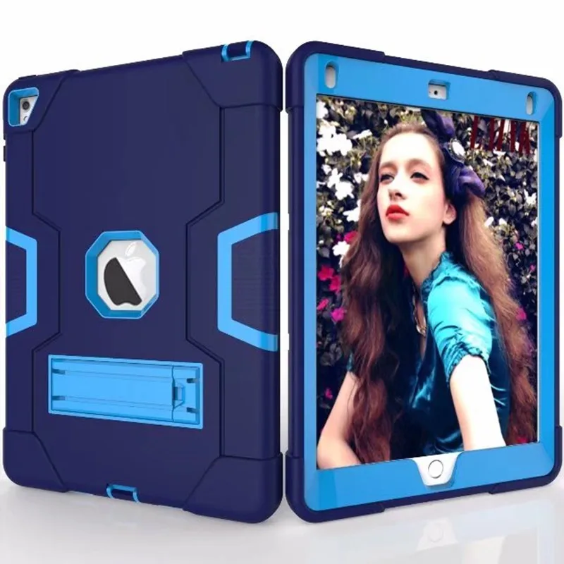 10 шт./latestmodels fashionsiliconecasefor ipad6/pro9.7 Роскошные shockproof360fullbody Защитная крышка Панцири защитник Жёсткие чехлы