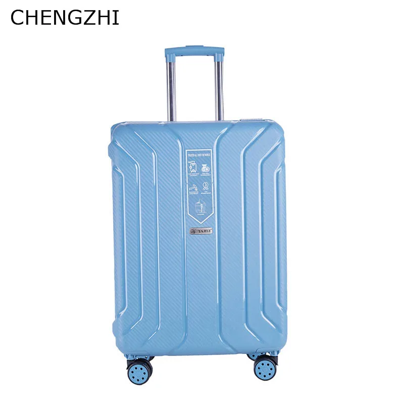 CHENGZHI PP hardside багаж 21 "25 дюймов Ретро прокатный багаж Спиннер девушки путешествия чемодан тележка сумка с колесами