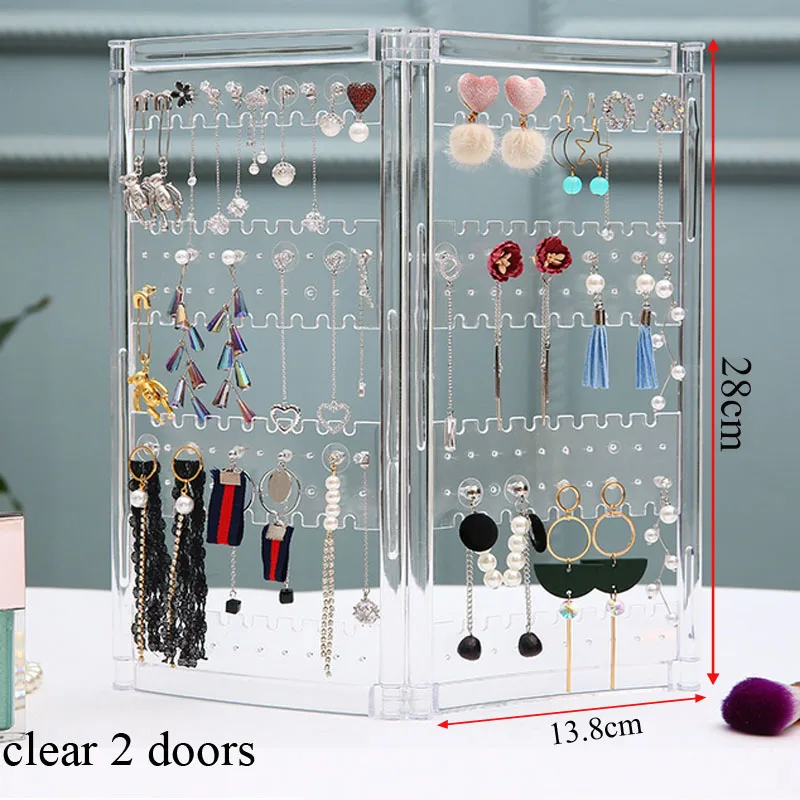 NewTop распродажа пластиковая витрина для хранения сережек хороший дизайн