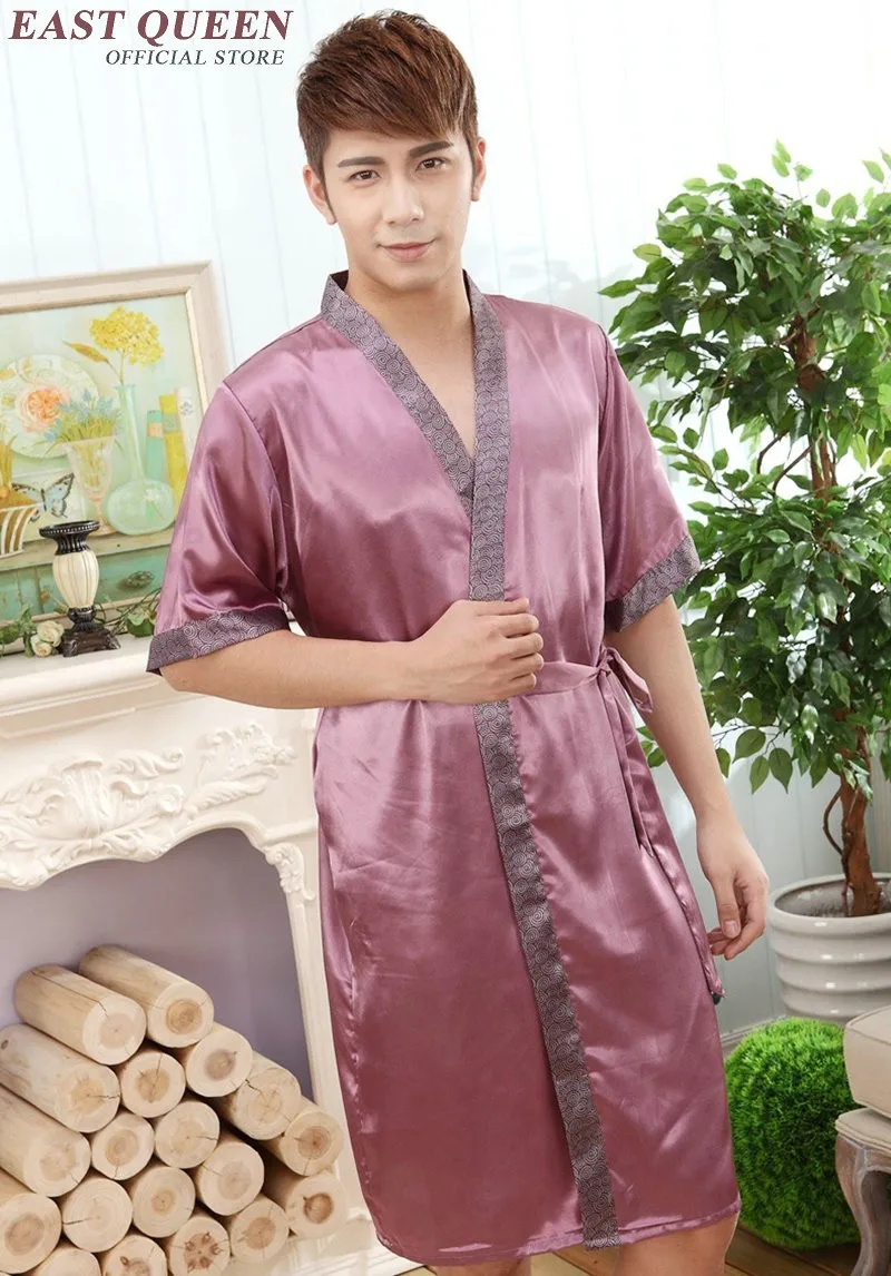Халат мужской летний мужской Халат Мужская одежда для сна Новое поступление мужской Халат мужская летняя домашняя ночная рубашка AA843