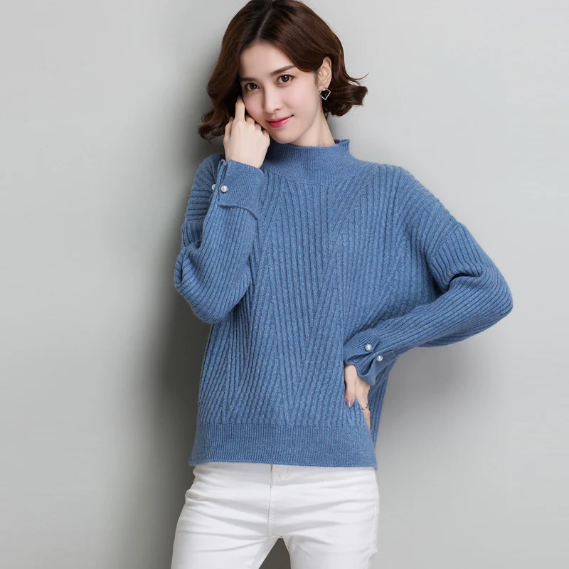 ^Cheap Brand Fall Winter New Casual Irregular Slit Solid Color Short Sweater Women Sweater Loose Bottoming Knit Sweater Pullover Female ^Cheap Brand Fall Winter New Casual Irregular Slit Solid Color Short Sweater Women Sweater Loose Bottoming Knit Sweater Pullover Female