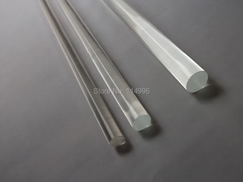 THZ ACRYLIC CLEAR ROD PLEXIGLASS BUBBLE ROD PLASTIC LINE ROD (20)