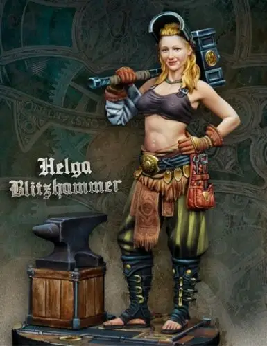 

1/24 Scale Resin Figure Female artisan 75mm