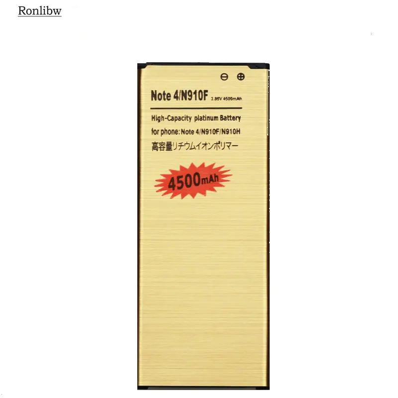5 шт. EB BN910BBE батареи Замена для Samsung Galaxy Note 4 Note4 N910H N910A N910C N910U N910F N910X N910V N910P