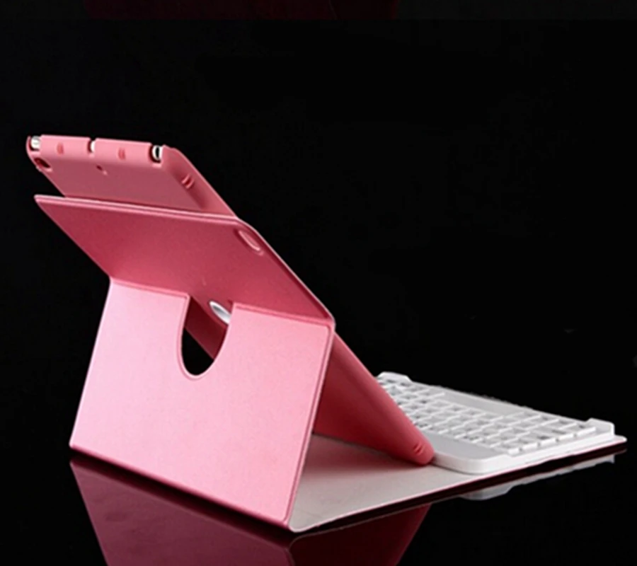 

Rotating Wireless Bluetooth Detachable ABS Keyboard Sleep Magnetic Flip pu Leather Stand Cover Case For Apple iPad air ipad 5