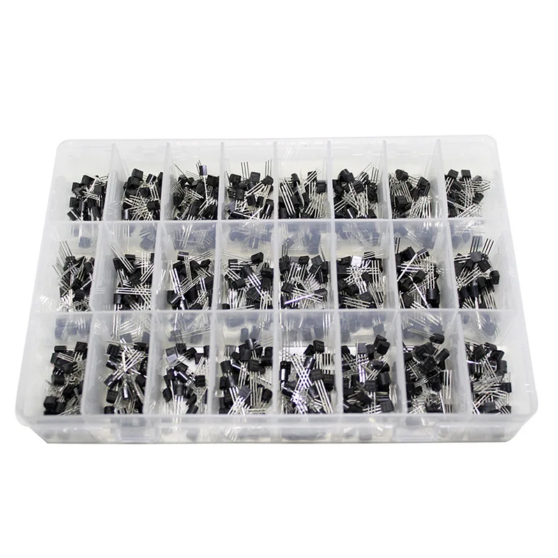 

A total of 840 transistors with 24 specifications are packaged in TO-92 packaged electronic components.