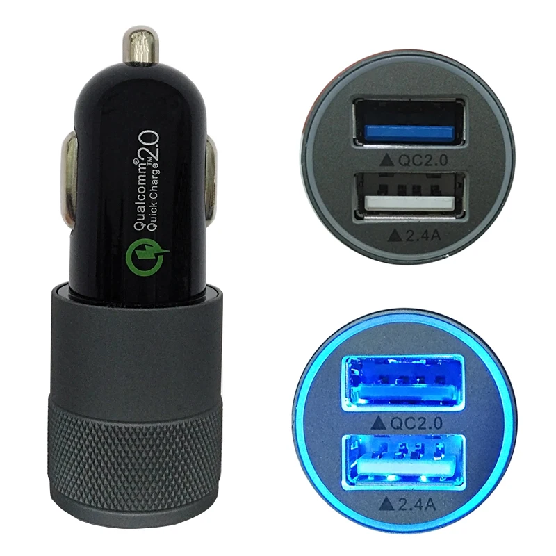Dual USB Car Charger Quick Charge 2.0 Mobile Phone Car charger adapter