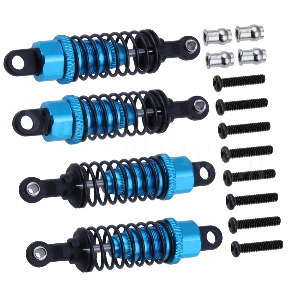 HobbyPark 4pcs Aluminum Shock Absorber Assembled Damper Replacement A949-55 for WLtoys 1//18 RC Car A959 A979 K929 A959-B A969-B A979B Gray