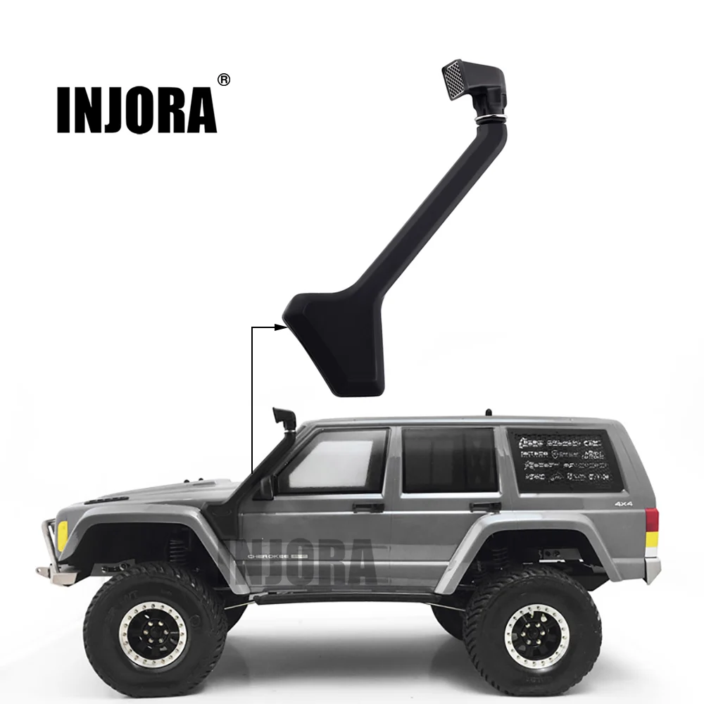 INJORA RC Car 110 Scale Black Rubber Snorkel for Axial SCX10 II 90046