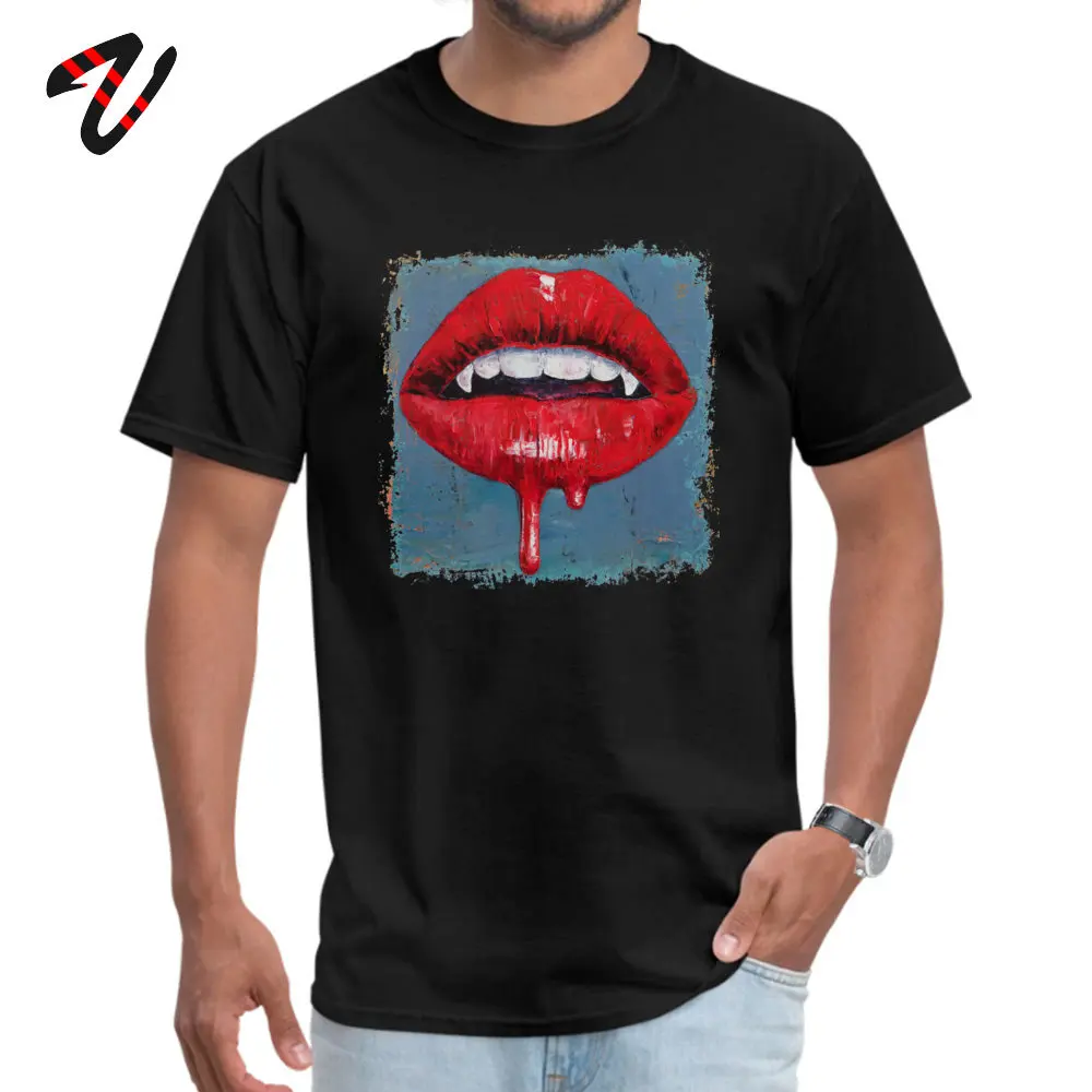 Vampire T-shirts Coupons Short Sleeve Casual 100% Cotton Round Collar Men Tops Shirts Party Sweatshirts Summer Vampire 12857 black