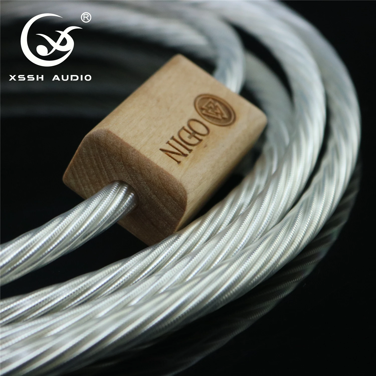 1 пара 2 5 м б/у XSSH аудио Hi end белый серебристый 16AWG x 8 жильный кабель для динамика
