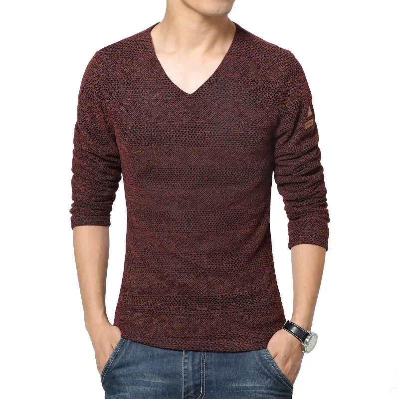 men's sweaters with leather trim