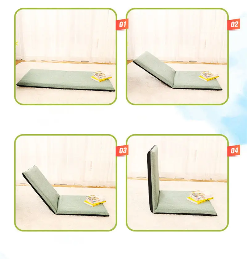 

Foldable outdoor sofa floor chair can adjust a variety of angles to relax lazy sofa seat cushion