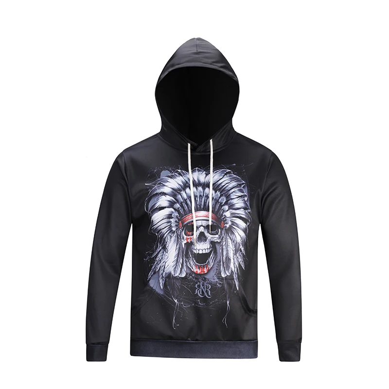 indian skull hoodie