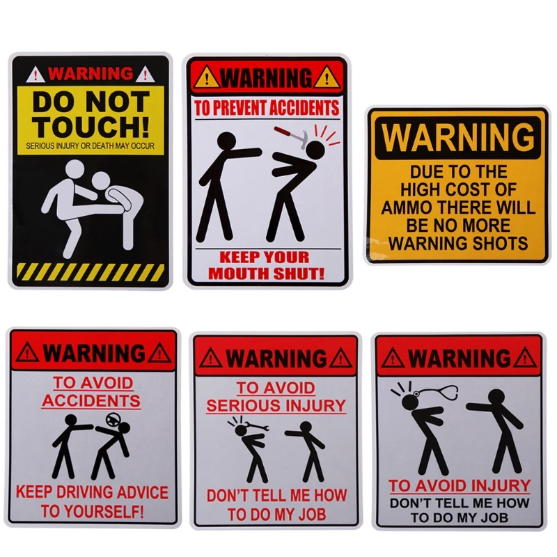 

New WARNING DONT TELL ME HOW TO DO MY JOB Car Sticker Car Styling Accessories