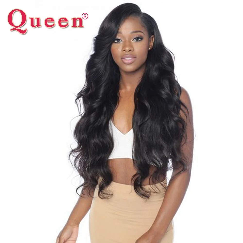 Queen Hair Products Peruvian Body Wave Hair Extensions 1 PC 100% Remy Human Hair Weave Bundles 3 or 4 Bundles For Full Head body-wave : image Queen Hair Products Peruvian Body Wave Hair Extensions 1 PC 100% Remy Human Hair Weave Bundles 3 or 4 Bundles For Full Head body-wave