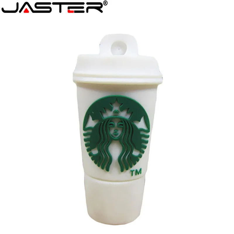 JASTER Последняя Мода творческий Starbucks реальная емкость флэш-накопитель USB 2,0 4 ГБ/8 ГБ/16 ГБ/32 ГБ /64 ГБ memory stick Бесплатная доставка