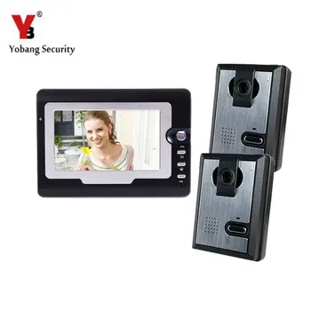 

Yobang Security 7" Video Doorbell Camera Door Intercom 2 Outdoor Camera Video Door Phone Color Camera Video Intercom