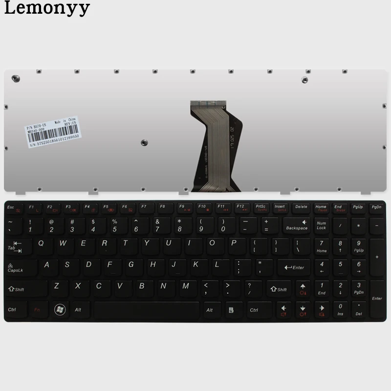 US клавиатура для ноутбука LENOVO Ideapad V570 V570C V575 Z570 Z575 B570 B570A B570E V580 V580C B570G B575 B575A B575E B590 B590A
