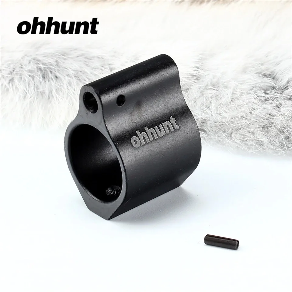 

ohhunt Aluminum Gas Block Low Profile Set Screw Standard Barrel 0.750 Inch Inside Diameter Tactical Hunting Gun Accessories