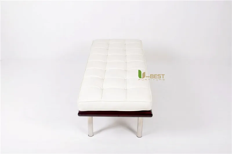 U-BEST кож специальные Barcelo на стулья для приемной со шлифованной поверхностью genuinle Натуральная кожа Стенд 2-местный стул