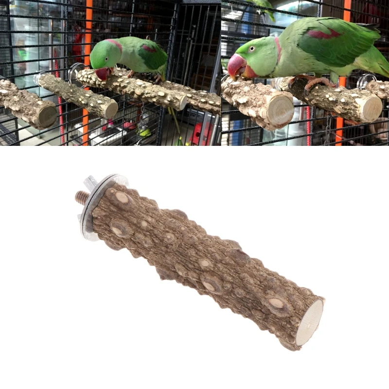 Let' s Pet 10x1,8 см Pet Parrot сырье деревянная подставка игрушка попугай хомяк ветка окунь для птичьей клетки Новинка
