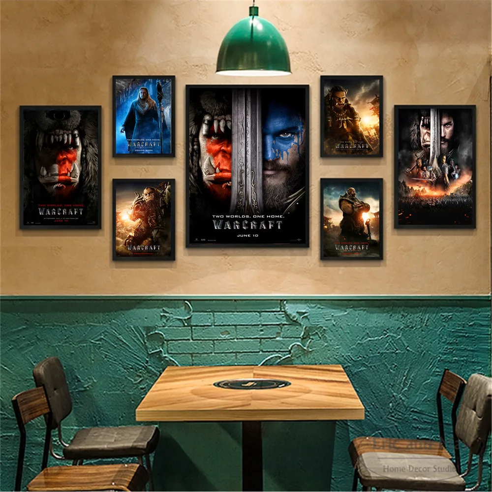 WOW Movie War ручная работа постеры с фигурами и принты настенная Картина на холсте для