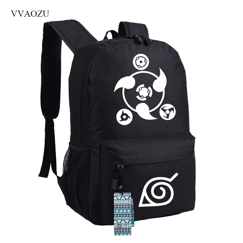 Студенческие школьные рюкзаки для девочек и мальчиков, аниме Наруто, крутые сумки на плечо, большой размер, вместительный рюкзак для прорезывателей, Mochila