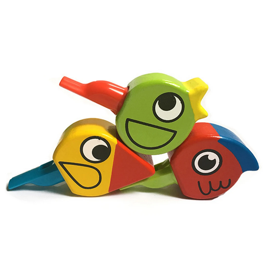 UTOYSLAND Wooden Animal Bird Whistle Toy for Kids Musical Instrument