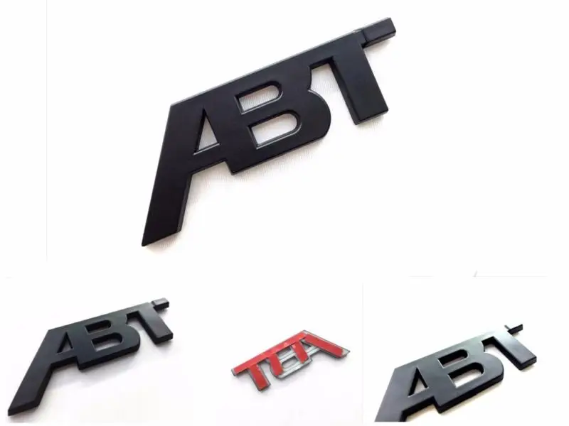 1 шт. ABT пластик ABS покрытие хромированная черная наклейка эмблема значок наклейки для VW S6 S8 A6 A8 Авто кузов сторона Задняя Крышка багажника