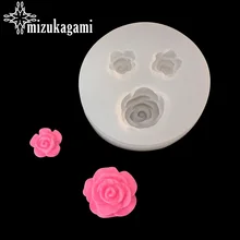1pcs UV Resin Jewelry Liquid Silicone Mold Flower Rose Resin Charms Pendant Molds For DIY Intersperse Decorate Making